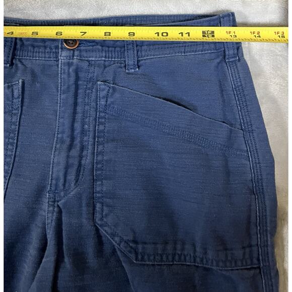 Patagonia Women 0 Organic Cotton Slub Hiking Pants GORPcore Blue Wide Leg 56615 - Picture 7 of 13